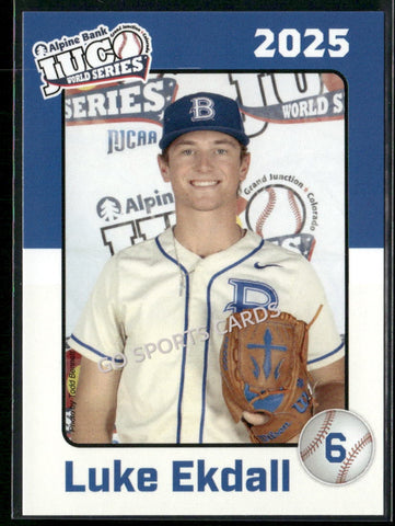 2025 Blinn College Buccaneers JUCO Luke Ekdall