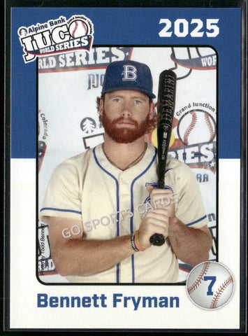 2025 Blinn College Buccaneers JUCO Bennett Fryman