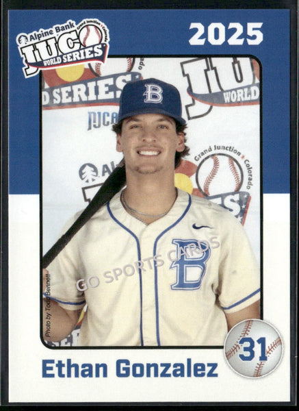 2025 Blinn College Buccaneers JUCO Ethan Gonzalez