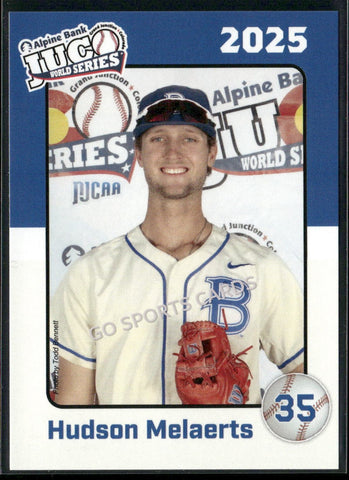 2025 Blinn College Buccaneers JUCO Hudson Melaerts