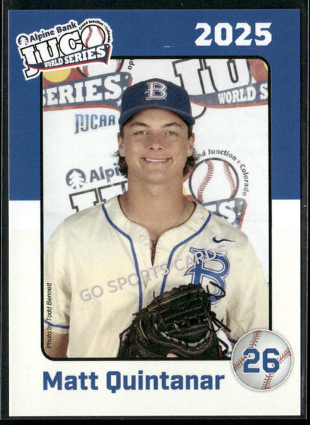 2025 Blinn College Buccaneers JUCO Matt Quintanar