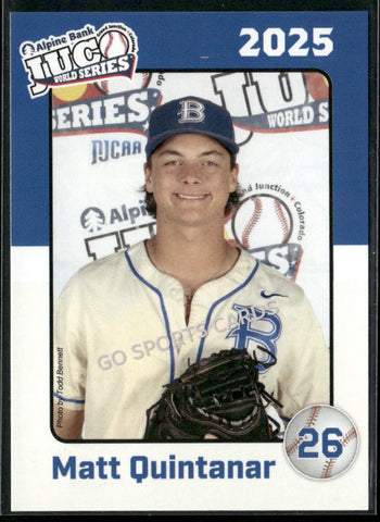 2025 Blinn College Buccaneers JUCO Matt Quintanar