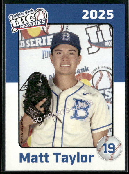 2025 Blinn College Buccaneers JUCO Matt Taylor