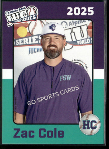 2025 Florida SouthWestern Buccaneers JUCO Zac Cole