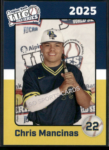 2025 Johnson County Community College Cavaliers JUCO Chris Mancinas