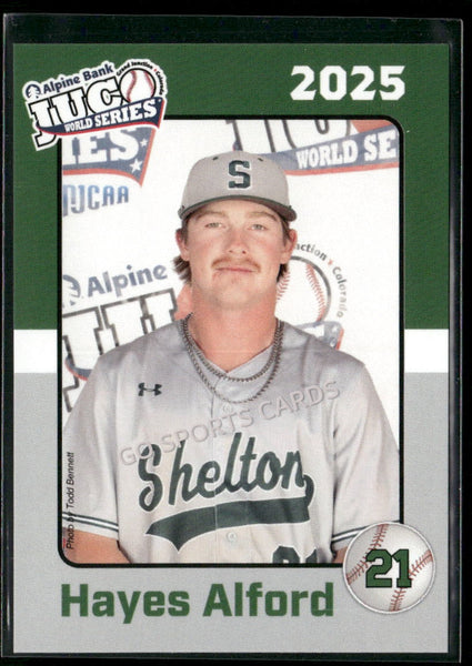 2025 Shelton State Buccaneers JUCO Hayes Alford