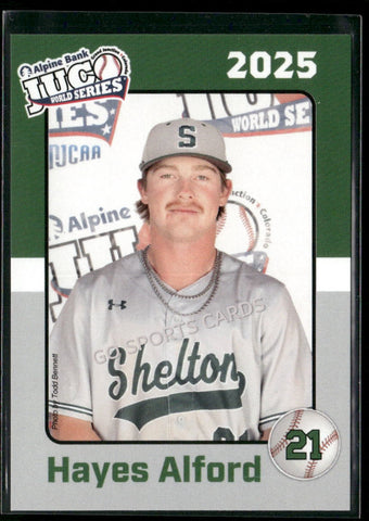 2025 Shelton State Buccaneers JUCO Hayes Alford