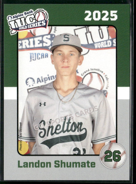 2025 Shelton State Buccaneers JUCO Landon Shumate