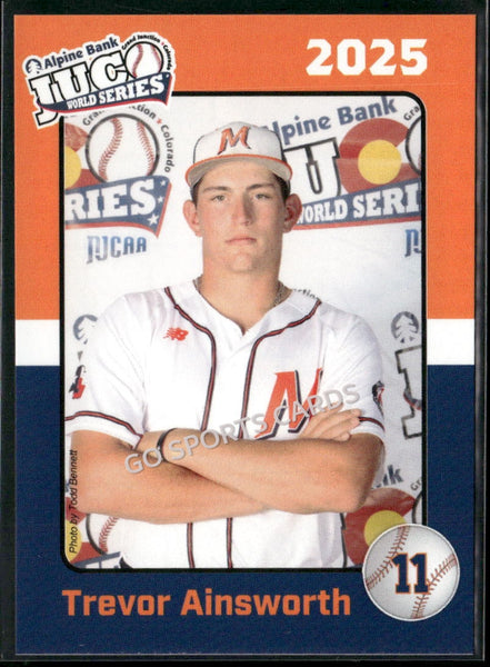 2025 McLennan Community College Highlanders JUCO Trevor Ainsworth