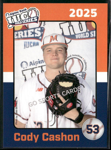 2025 McLennan Community College Highlanders JUCO Cody Cashon