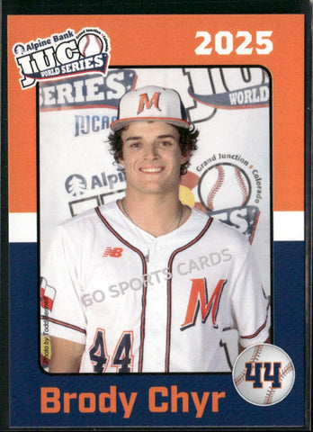 2025 McLennan Community College Highlanders JUCO Brody Chyr