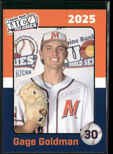 2025 McLennan Community College Highlanders JUCO Gage Goldman