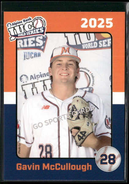 2025 McLennan Community College Highlanders JUCO Gavin McCullough