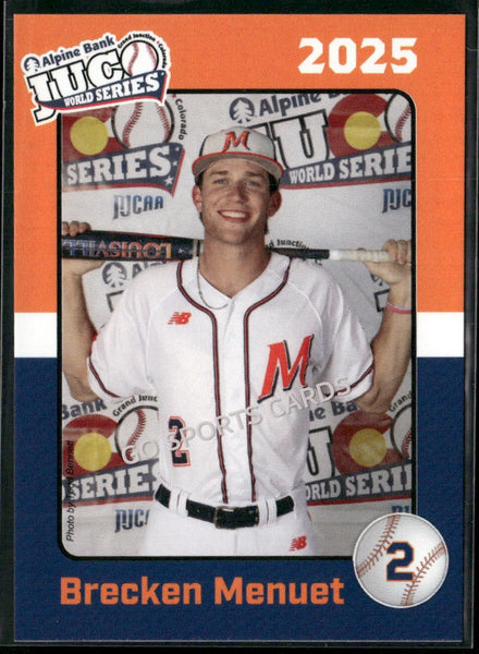 2025 McLennan Community College Highlanders JUCO Brecken Menuet