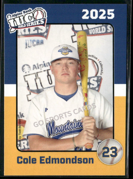 2025 Eastern Oklahoma State College Mountaineers JUCO Cole Edmondson