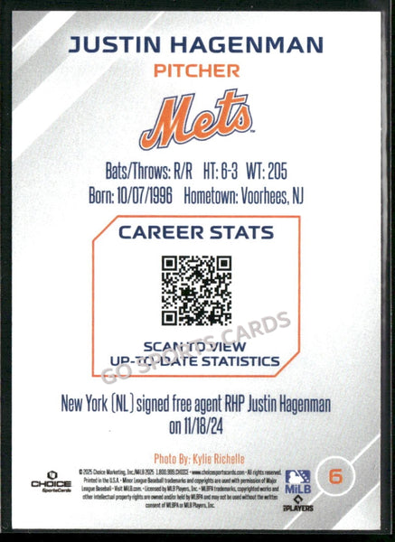 2025 Syracuse Mets Justin Hagenman