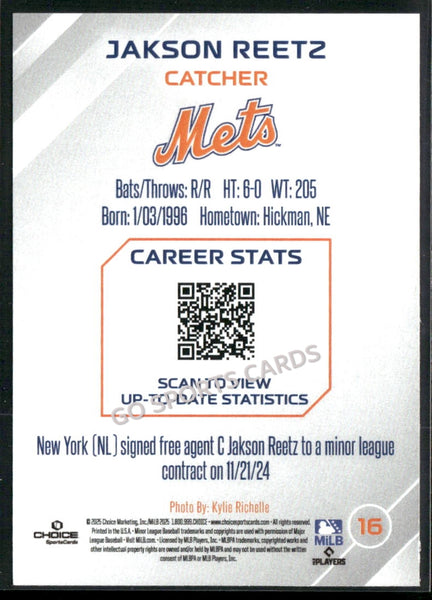 2025 Syracuse Mets Jakson Reetz
