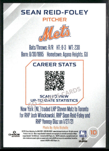 2025 Syracuse Mets Sean Reid Foley