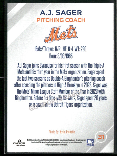 2025 Syracuse Mets AJ Sager