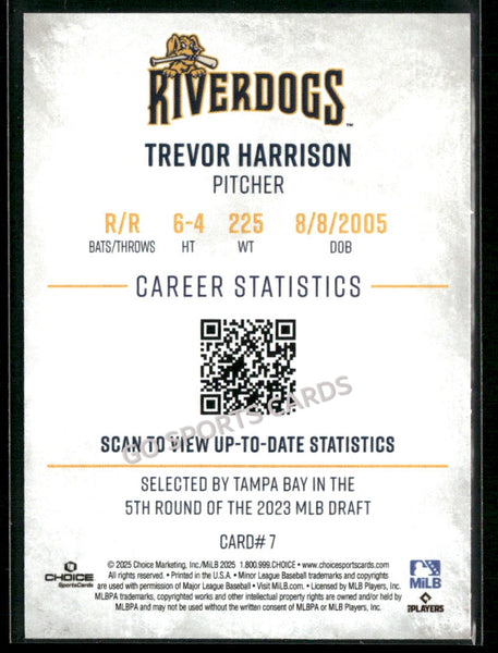 2025 Charleston RiverDogs Trevor Harrison