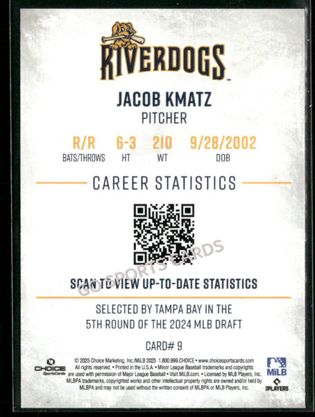 2025 Charleston RiverDogs Jacob Kmatz