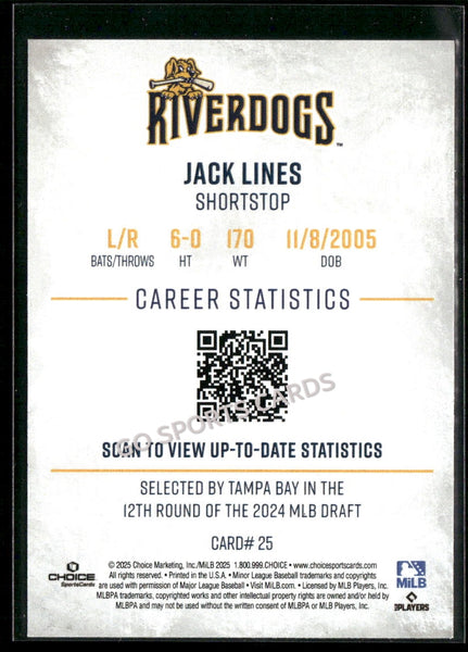 2025 Charleston RiverDogs Jack Lines