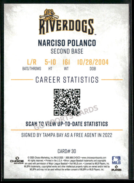 2025 Charleston RiverDogs Narciso Polanco