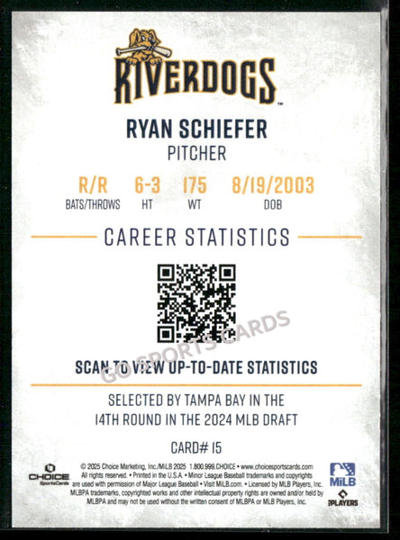 2025 Charleston RiverDogs Ryan Schiefer
