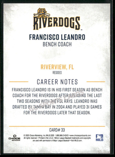 2025 Charleston RiverDogs Francisco Leandro