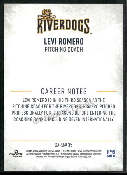 2025 Charleston RiverDogs Levi Romero