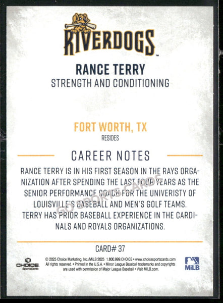 2025 Charleston RiverDogs Rance Terry