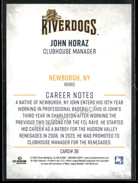 2025 Charleston RiverDogs John Horaz