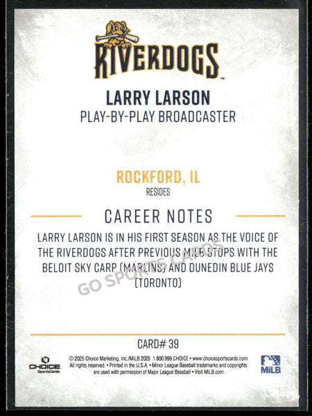2025 Charleston RiverDogs  Larry Larson