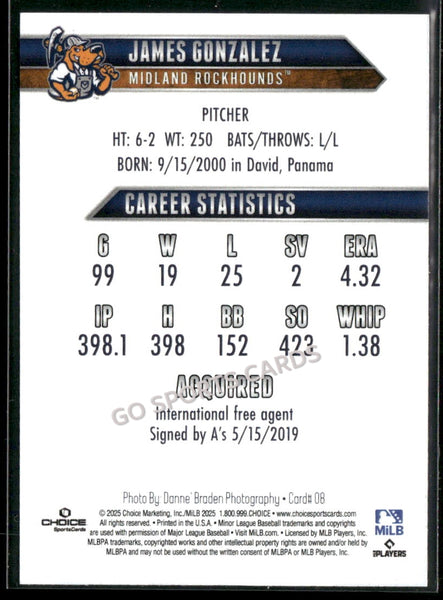2025 Midland Rockhounds James Gonzalez