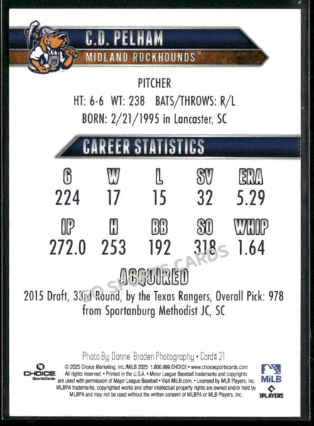 2025 Midland Rockhounds CD Pelham