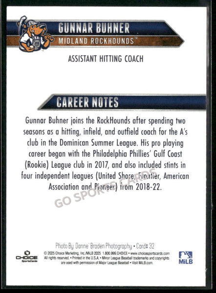 2025 Midland Rockhounds Gunnar Buhner