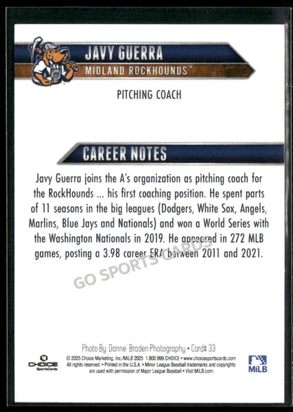 2025 Midland Rockhounds Javy Guerra
