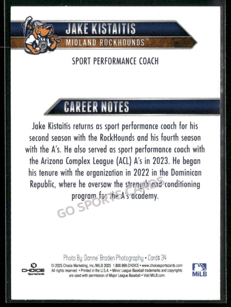 2025 Midland Rockhounds Jake Kistaitis
