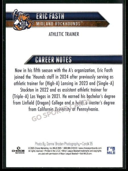2025 Midland Rockhounds Eric Fasth
