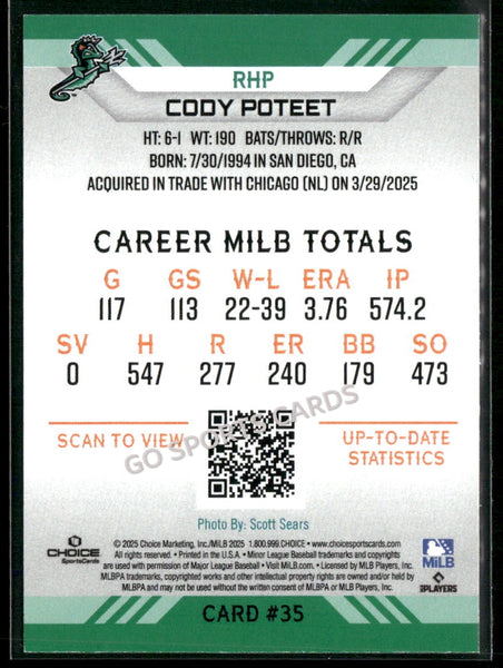 2025 Norfolk Tides Cody Poteet