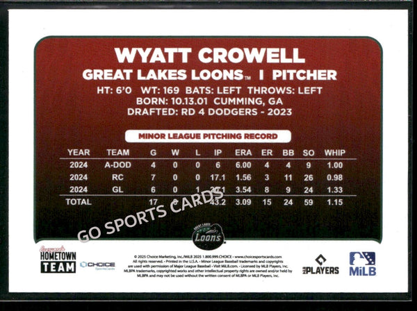 2025 Great Lakes Loons Wyatt Crowell