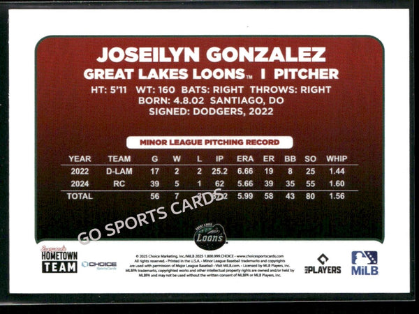 2025 Great Lakes Loons Joseilyn Gonzalez