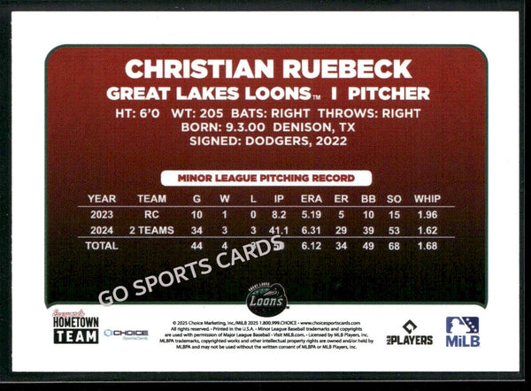 2025 Great Lakes Loons Christian Ruebeck