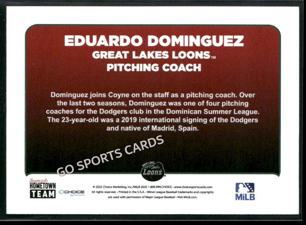 2025 Great Lakes Loons Eduardo Dominguez