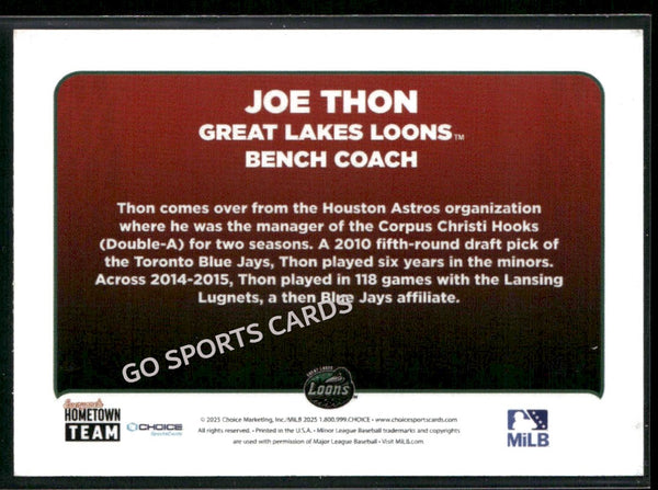 2025 Great Lakes Loons Joe Thon