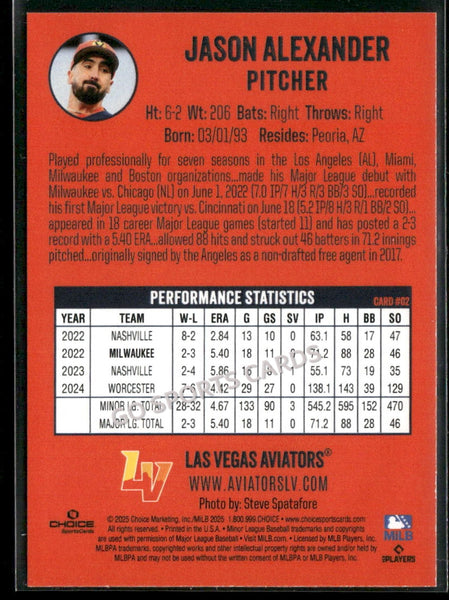 2025 Las Vegas Aviators Jason Alexander