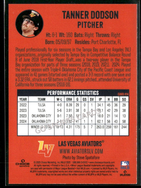 2025 Las Vegas Aviators Tanner Dodson