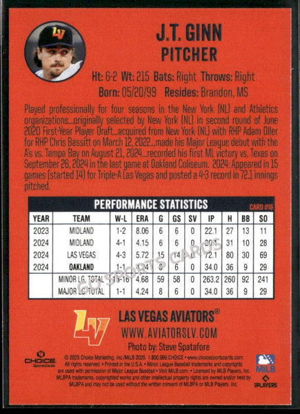 2025 Las Vegas Aviators JT Ginn