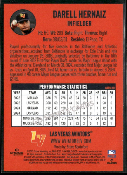 2025 Las Vegas Aviators Darell Hernaiz