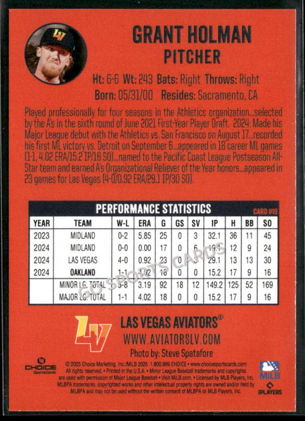 2025 Las Vegas Aviators Grant Holman